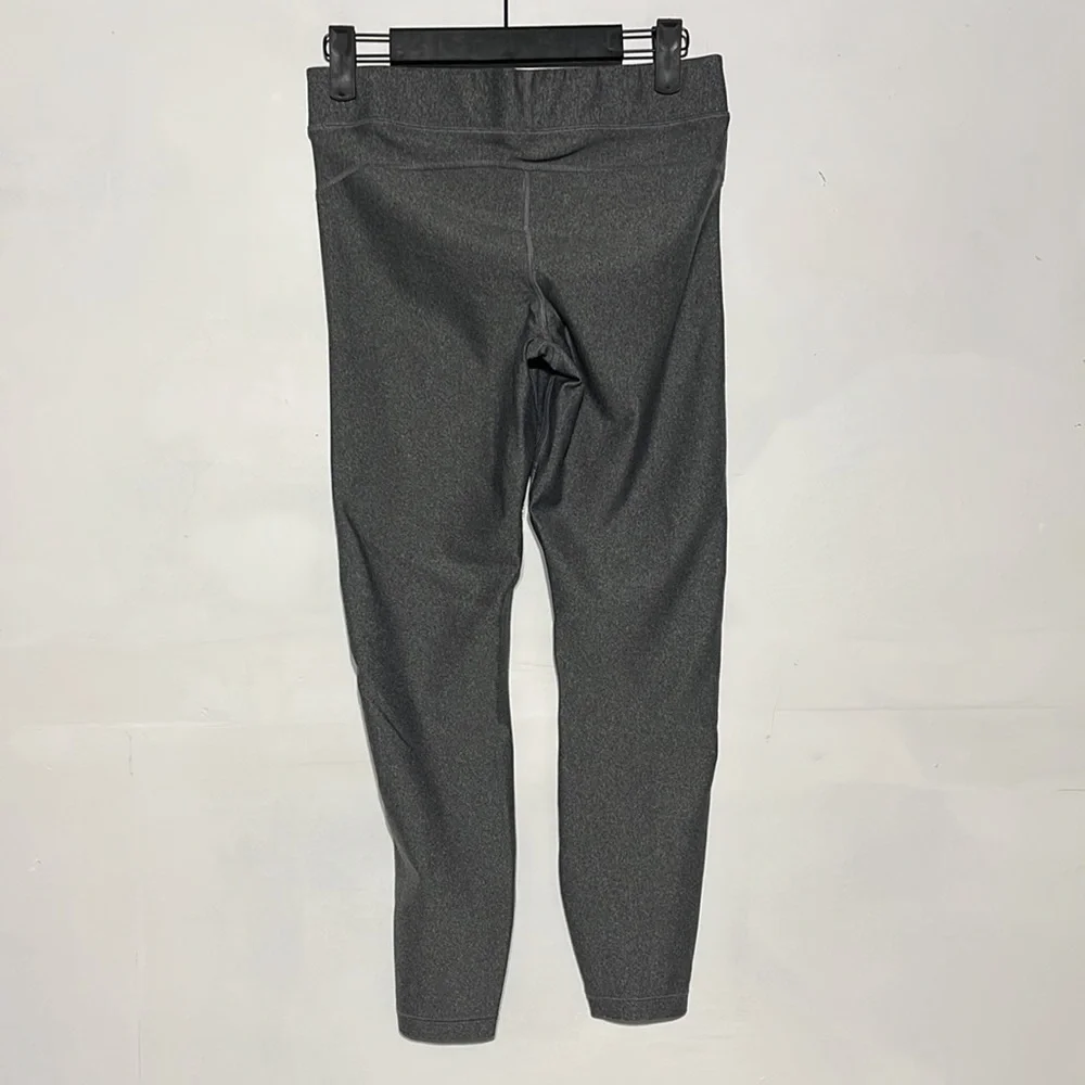 Under Armour Heatgear Compression Colorblock Grey Blue 7/8 Leggings Size Medium - Picture 5 of 7